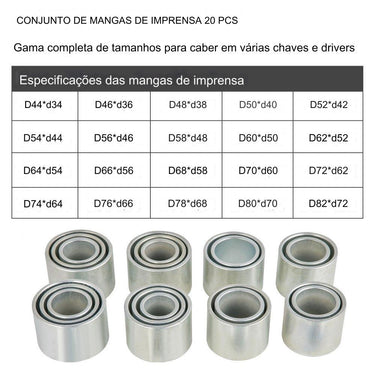 Conjunto de Ferramentas de Extração de Rolamentos (28 Peças)