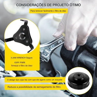 Conjunto de Chaves de Filtro de Óleo (30 Peças)