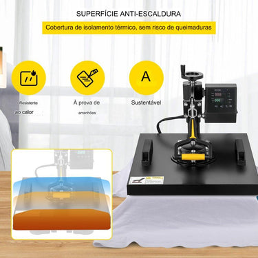 Prensa 38x38cm  - Transferência de Calor