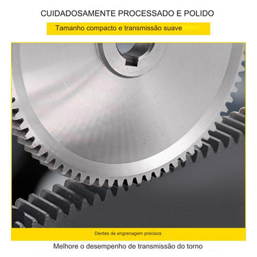 Kit de Engrenagens de Metal para Torno (27 Peças)
