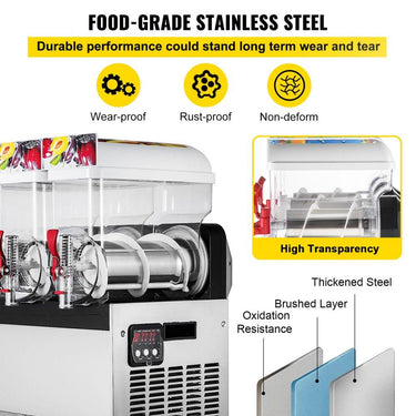 Máquina de Slushy Comercial 36L