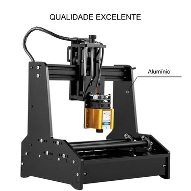 Máquina de Fresagem CNC com Laser 15W e Controlo Grbl