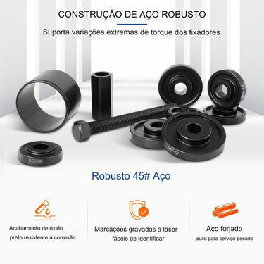 Conjunto de Ferramentas de Extração de Rolamentos (25 Peças)