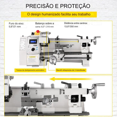 Torno de Metal (650W 8-14 Polegadas)