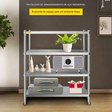 Prateleira de Aço Inoxidável 119x47x153cm