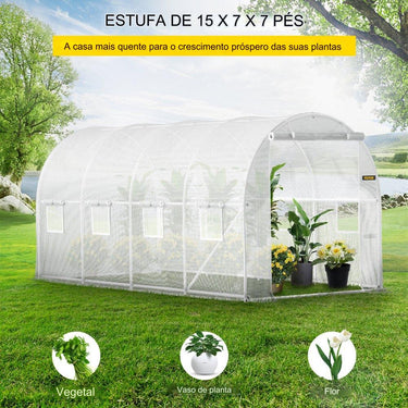 Estufa de Arco em Polietileno 4.6x2.1x2.1m