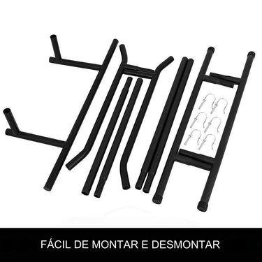 estaçao de treino barra exercicios livres bicep tricep  feitora costas